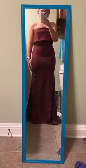 Blaze Strapless Maxi Dress With Overlay thumbnail 4