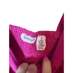 Midnight Sky Pink Crop Top Sleeveless Corset Linen‎ Blend thumbnail 5