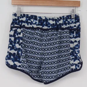 Gap shorts Womens S gStride Blue Geometric Abstract Athletic Excellent thumbnail 4
