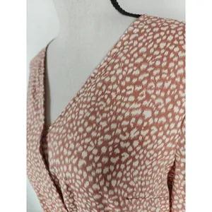 Women PrettyGarden Maxi Dress Brown White Size M thumbnail 4