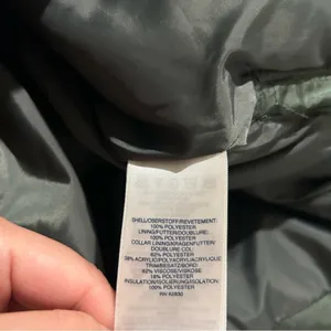 Lands End Green Puffer Jacket‎ Size Medium 10/12 thumbnail 6