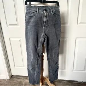 BDG light grey mom high rise jeans thumbnail 4