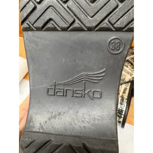 Dansko Women's Black Silver Metallic Abstract‎ Crisscross Workwear Clogs 38 thumbnail 10