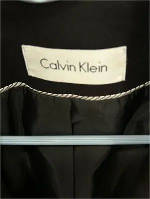 Calvin Klein Black Women's Single-Button Classic Preppy Blazer Jacket US10 thumbnail 4