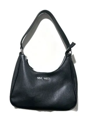 Nine West Black Faux Leather Shoulder Bag thumbnail 1
