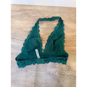 Free People Intimately Adella Bralette Teal Green Lace Halter Boho Bra XS thumbnail 3