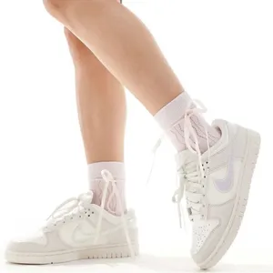 Nike Dunk Low Top White Women's Sneakers(Size 7.5) thumbnail 1