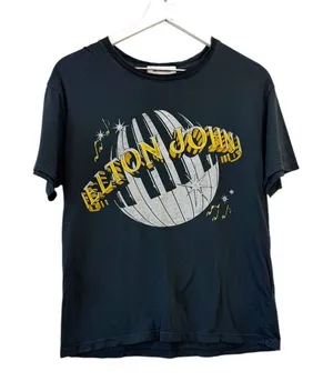 Daydreamer Elton John 1980 World Tour Graphic Tee Charcoal Size XS thumbnail 1