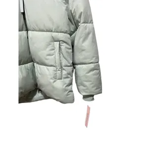 Aqua Hooded Puffer Coat Small Celadon Size‎ Medium thumbnail 4