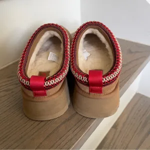 UGG Tazz II Platform Slip On Slippers in Chestnut Brown NWOB thumbnail 6