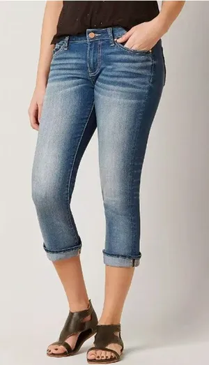 NWOT BKE Harper Stretch Cropped Denim Jeans Size 28 thumbnail 1