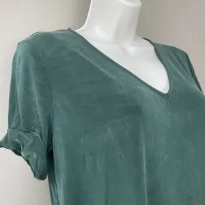 Anthropologie Dolan Tunic Dress Green Short Sleeve Soft Shift‎ XSP XS Petite thumbnail 11