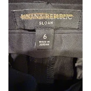 Banana Republic Sloan Ankle Pants Women's Size 6 Black Pockets Mid Rise thumbnail 5