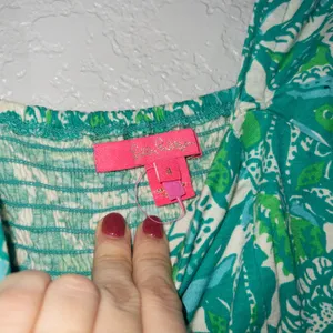 New Botanical Green Safari Sangria Delaney Dress Size 4 thumbnail 6