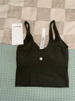 NWT Lululemon Align Tank Dark Olive‎ size 0 thumbnail 4