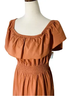 NWT OLD NAVY Maxi Off Shoulder Dress thumbnail 3