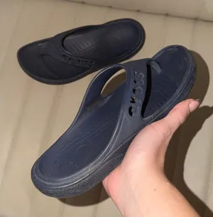 Crocs Navy Blue Flip Flops Size 8 thumbnail 1