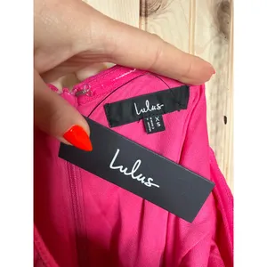 NWT Lulus Elaborate Excellence Hot Pink Strapless Bodycon Maxi Dress Party Sz XS thumbnail 6