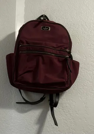 Large Bradley Kate spade backpack in burgundy School work thumbnail 1