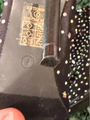 Azarayah Sock Bling Rhinestone Embellished Ankle Booties Women's Size 7 4" Heel thumbnail 7
