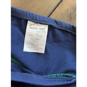 Butter-Soft Stretch Maternity Scrub Pants Womens Size 2X Green Navy Medical Work thumbnail 6