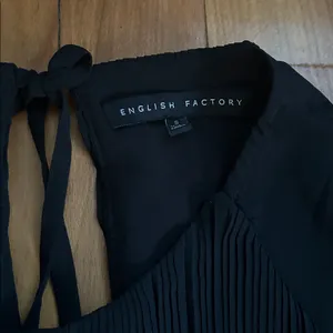 English Factory Short Sleeve Black Pleated Romper thumbnail 4