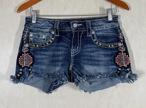 Miss Me Women’s Signature Shorts Embroidered Embellished Flap Pockets 27 thumbnail 1