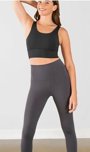 DYI‎ crop top bra black ribbed size small thumbnail 1
