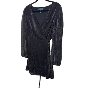ModCloth Secretly Spotted Wrap Dress Size L thumbnail 5