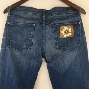 7 For All Mankind Bootcut Embellished Jeans thumbnail 5