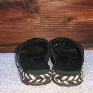 Tory Burch Leather CRISSCROSS ESPADRILLE SLIDE thumbnail 6