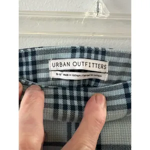 Urban Outfitters Skirt Women's Medium Blue Plaid Twee Pleated Mini Academia thumbnail 6