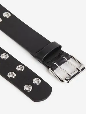 Aeropostale Black Grommet Belt thumbnail 2