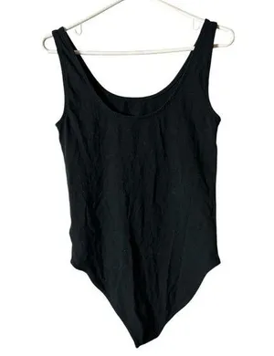 Gap Women’s Black Simple Casual Comfortable Bodysuit Sz L thumbnail 1
