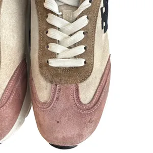Tory Burch Good Luck Trainer Suede Chunky Sneakers Pink Moon Cream Size 10 thumbnail 10