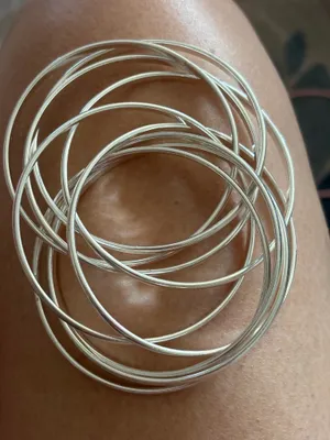 Silver bangle bracelet set NWOT thumbnail 4