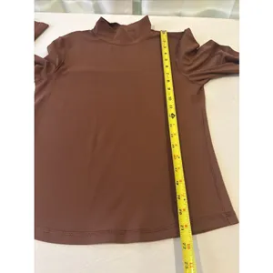 Offline By Aerie Medium Long Sleeve Shirt Active Pullover Stretch Mock Neck Plum thumbnail 6