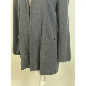 J CREW Gray Sophie Open Front Knit Jacket With Pockets Size Medium thumbnail 5