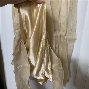 Gold Bestal Chiffon pleated midi skirt thumbnail 4