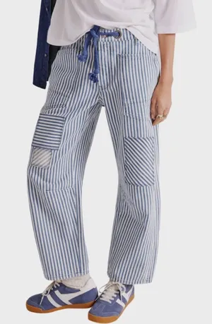 Free People We the Free Barrel Leg Moxie Pant size 28 thumbnail 1