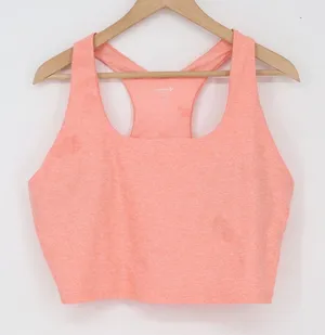 Old Navy Sports Bra Womens XL Cloud+ Peach Racerback Light Support Good thumbnail 1