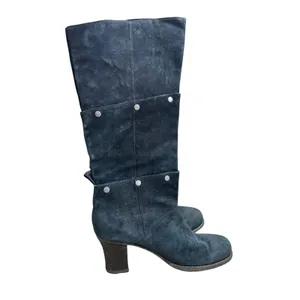 Caterpillar ANIA 3-in-1 Women's 9 Navy Leather Boots Adjustable Shaft Rugged thumbnail 16