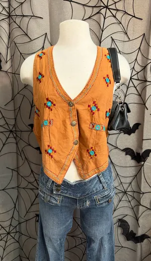 Sudden Impact Embroidered Southwestern Vest thumbnail 1