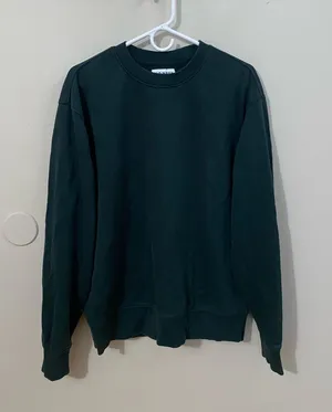 Old Navy Men’s Crewneck Sweater in Dark Green thumbnail 1