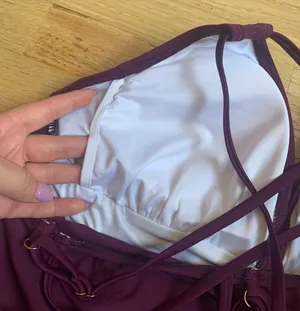 NWOT Purple Tankini Size M thumbnail 4