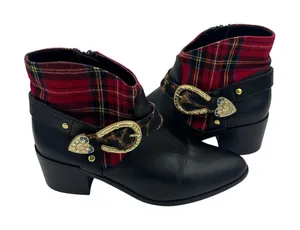 Betsey Johnson Women's Wilma Western Booties Size 6.5M thumbnail 1