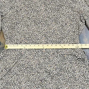 Banana Republic Animal Print Belted Fit and Flare Long Sleeve Dress XL thumbnail 6