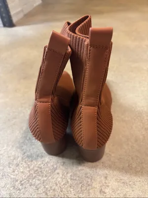 Joie Stretch Knit Ankle Boots - Brown thumbnail 2