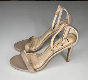LuLus Nude Colored Open Toe Heels, 8 thumbnail 3
