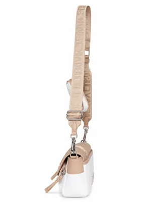 NWT Steve Madden Move Utility Crossbody Bag Cream and Tan With FLAWS thumbnail 3